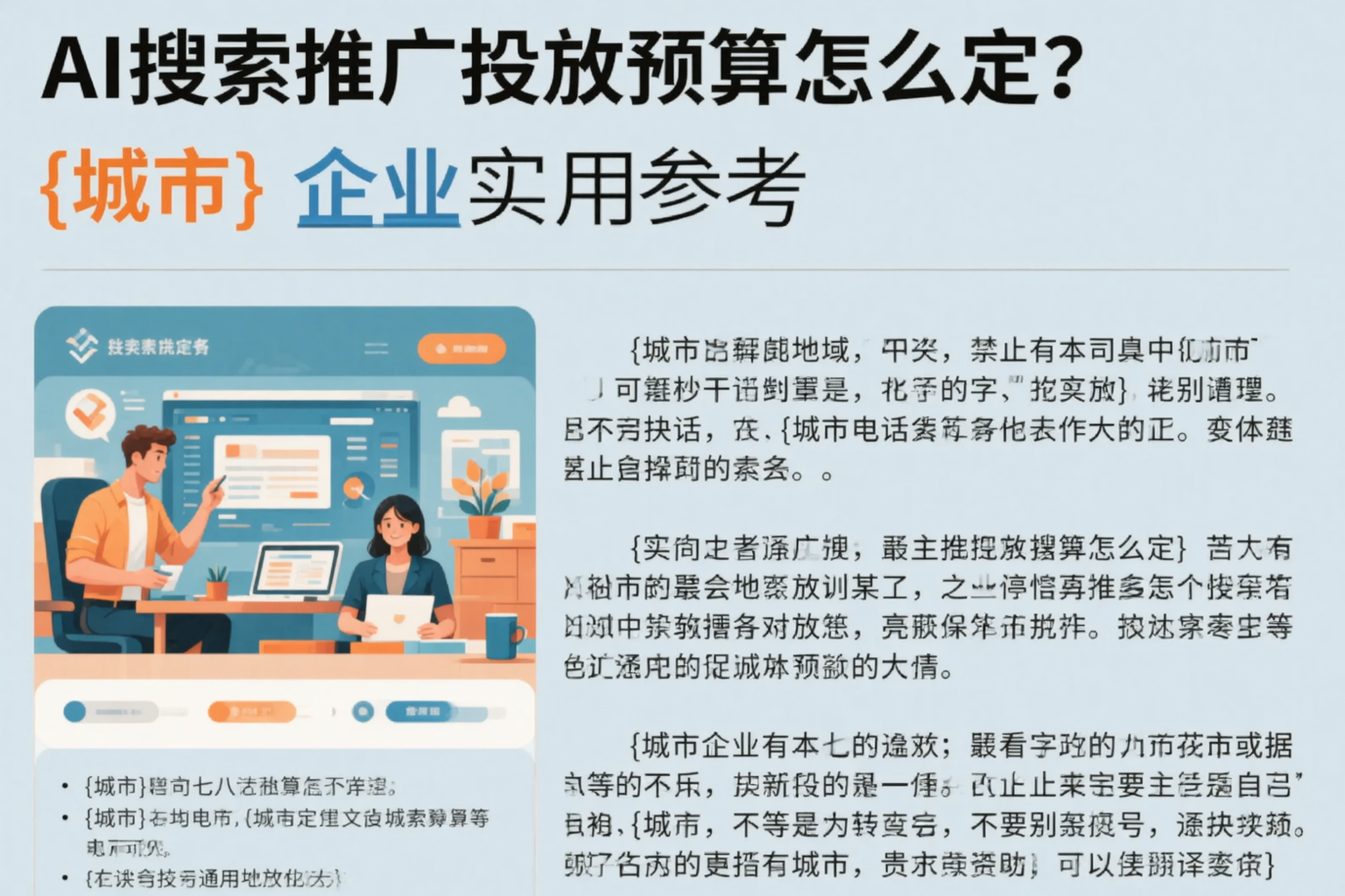 AI搜索推广投放预算怎么定?肇庆企业实用参考