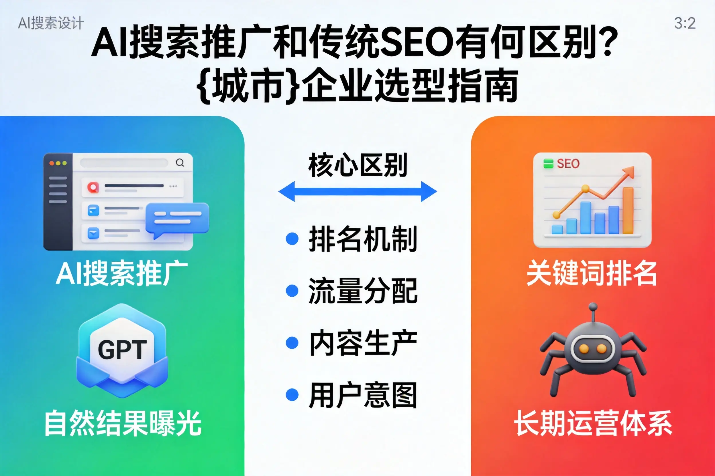 AI搜索推广和传统SEO有何区别?肇庆企业选型指南