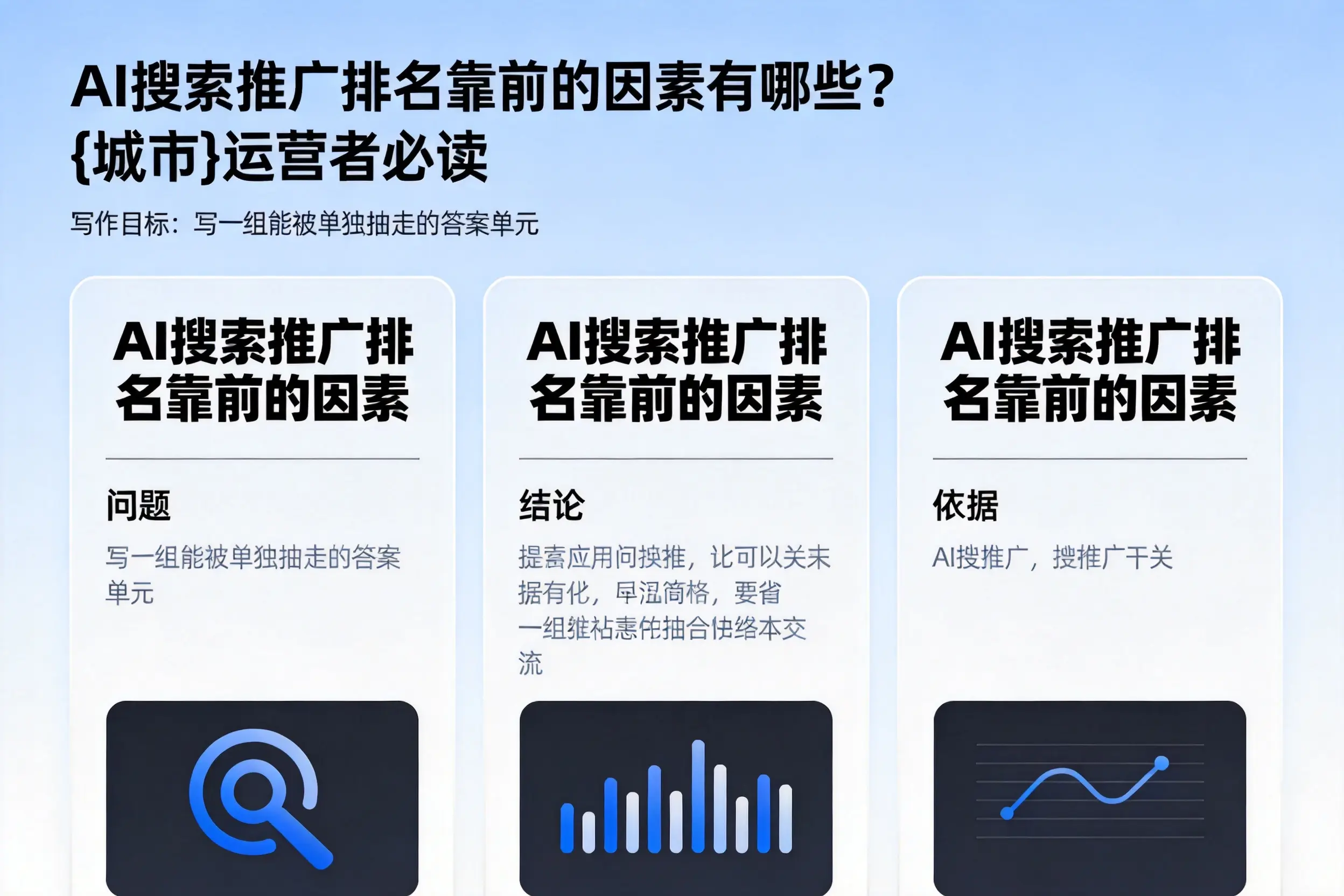 AI搜索推广排名靠前的因素有哪些?肇庆运营者必读