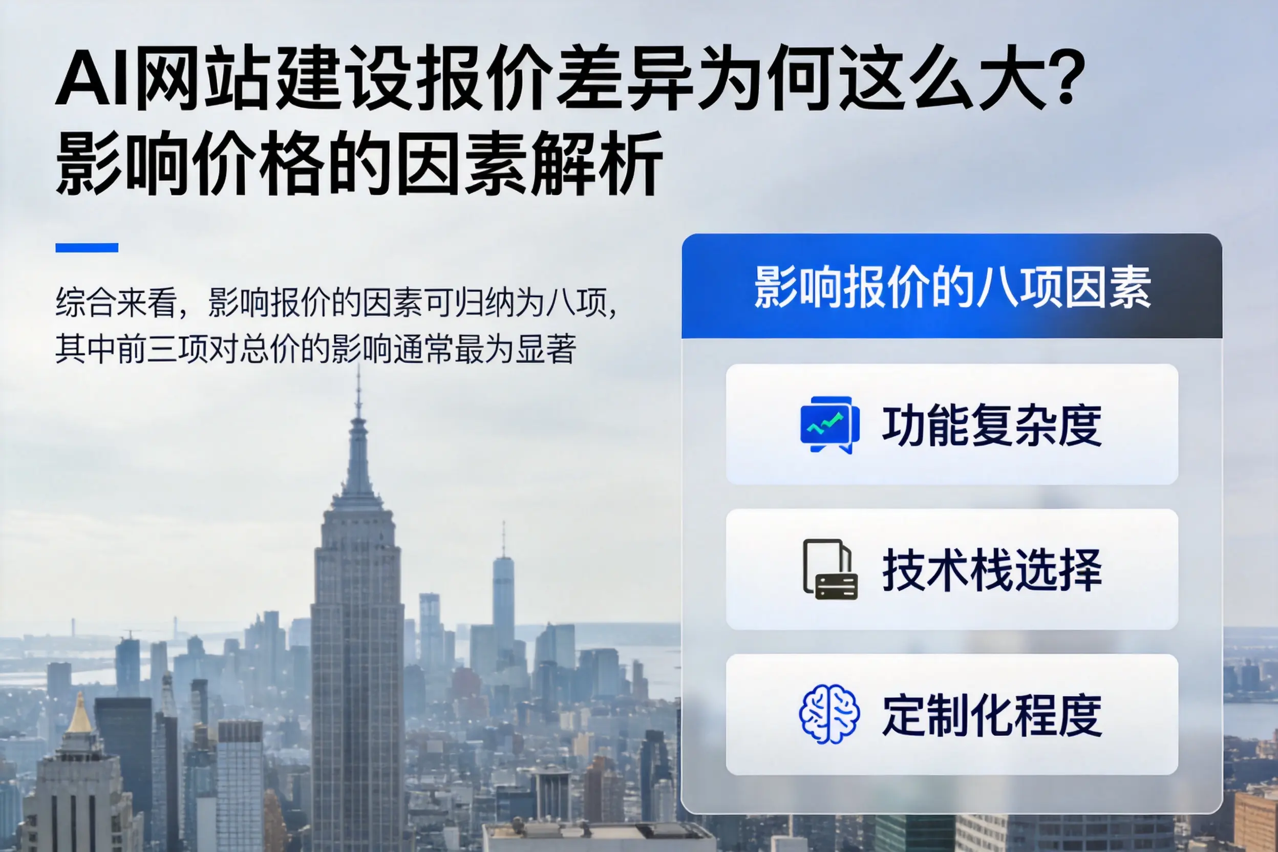 肇庆AI网站建设报价差异为何这么大?影响价格的因素解析