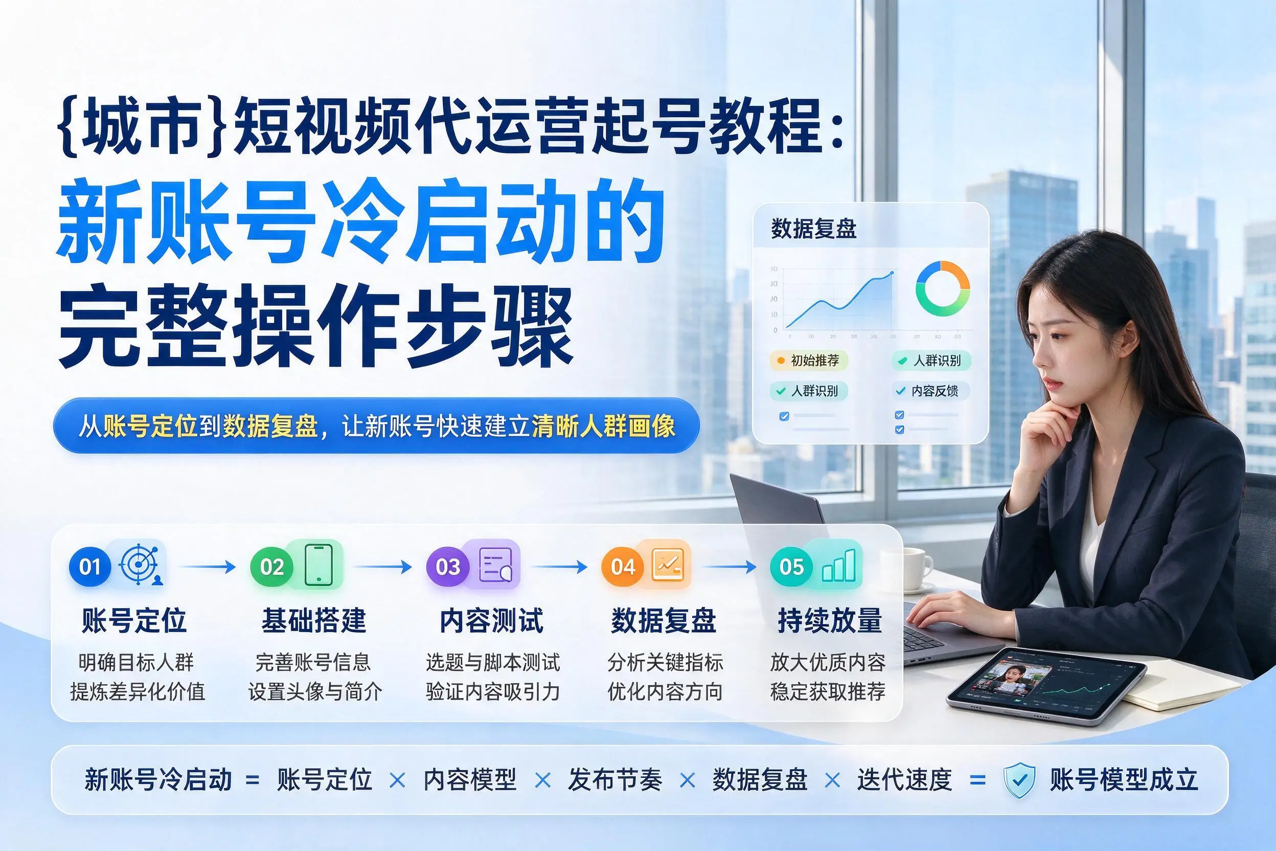 肇庆短视频代运营起号教程:新账号冷启动的完整操作步骤