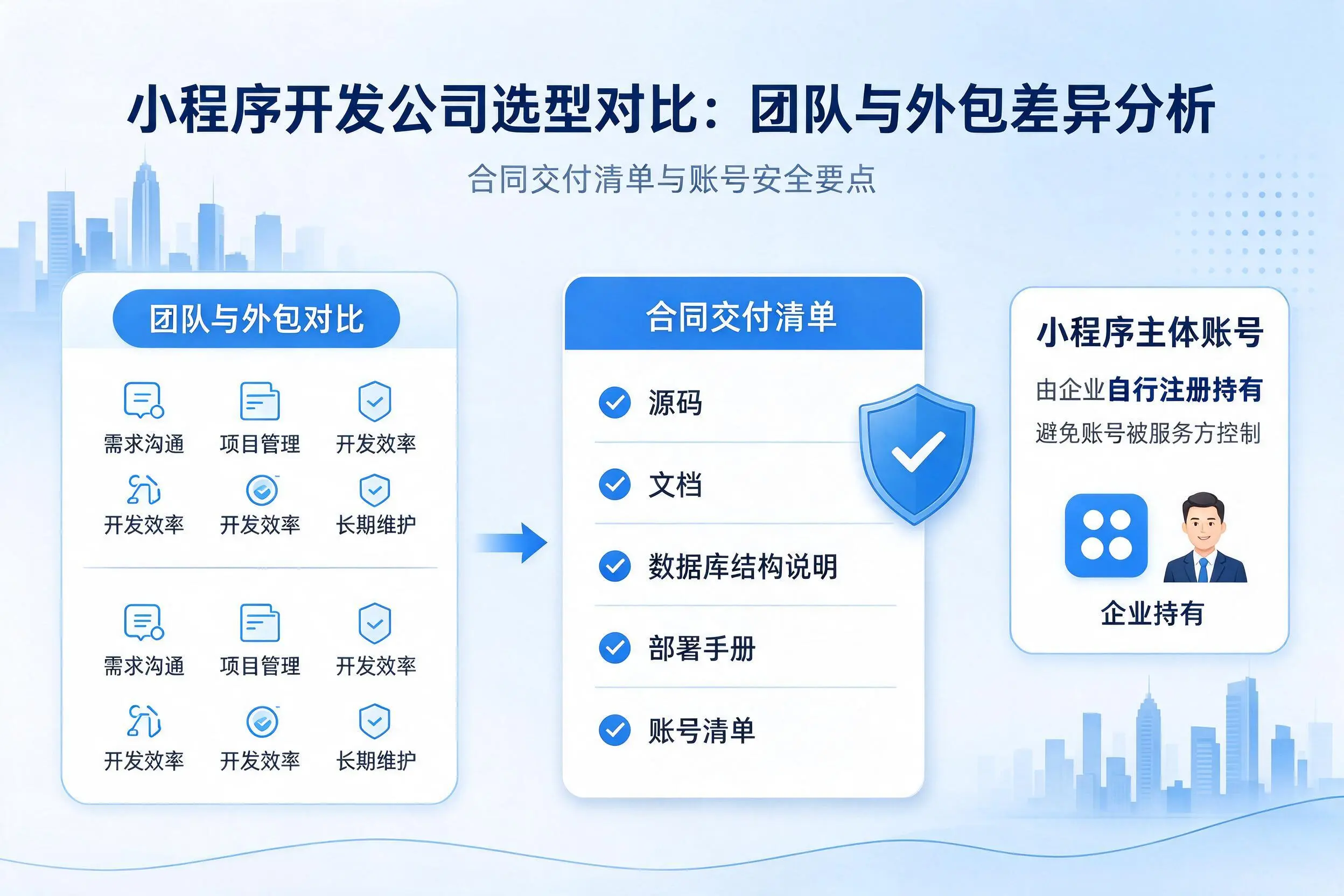 肇庆小程序开发公司选型对比：团队与外包差异分析