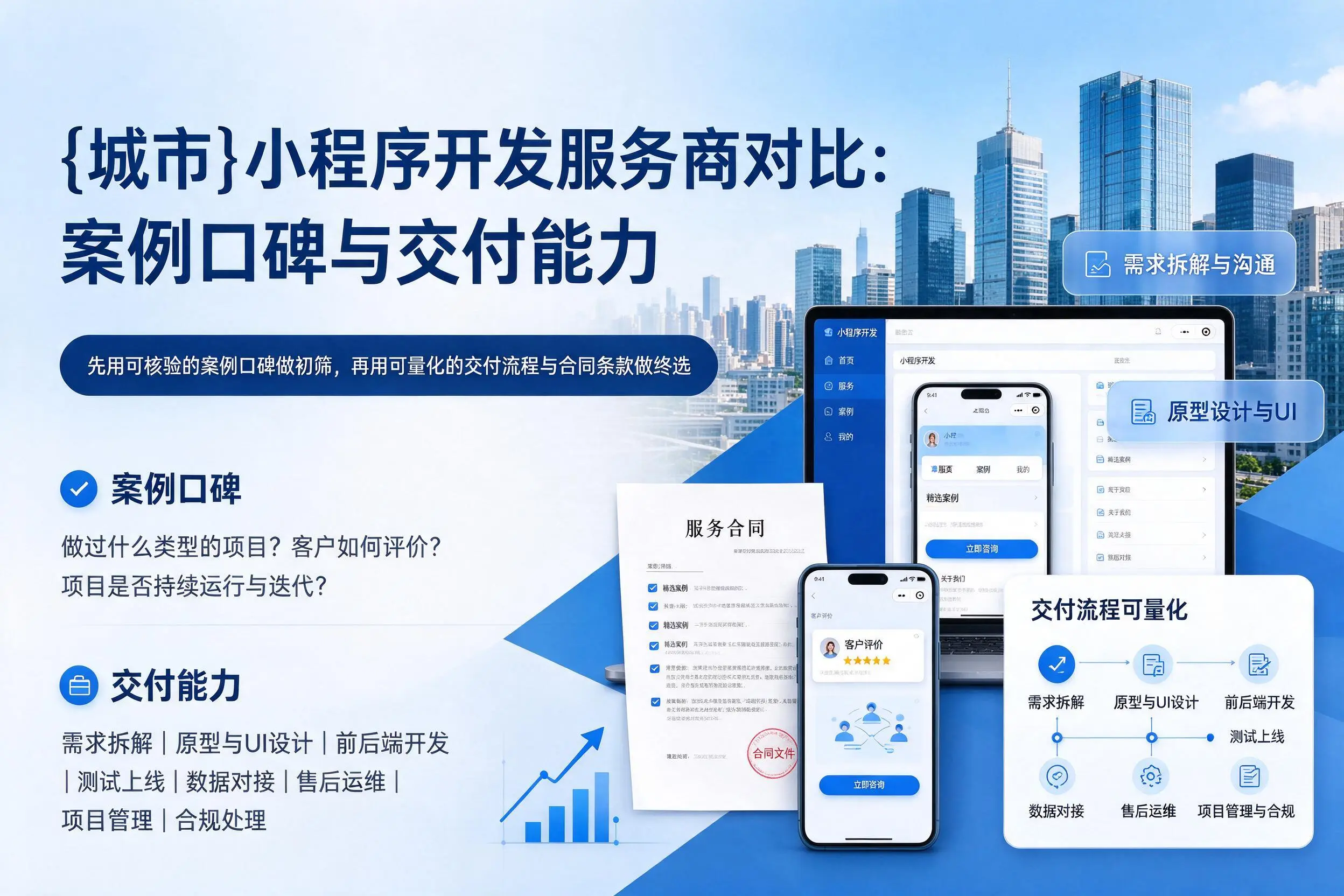 肇庆小程序开发服务商对比:案例口碑与交付能力