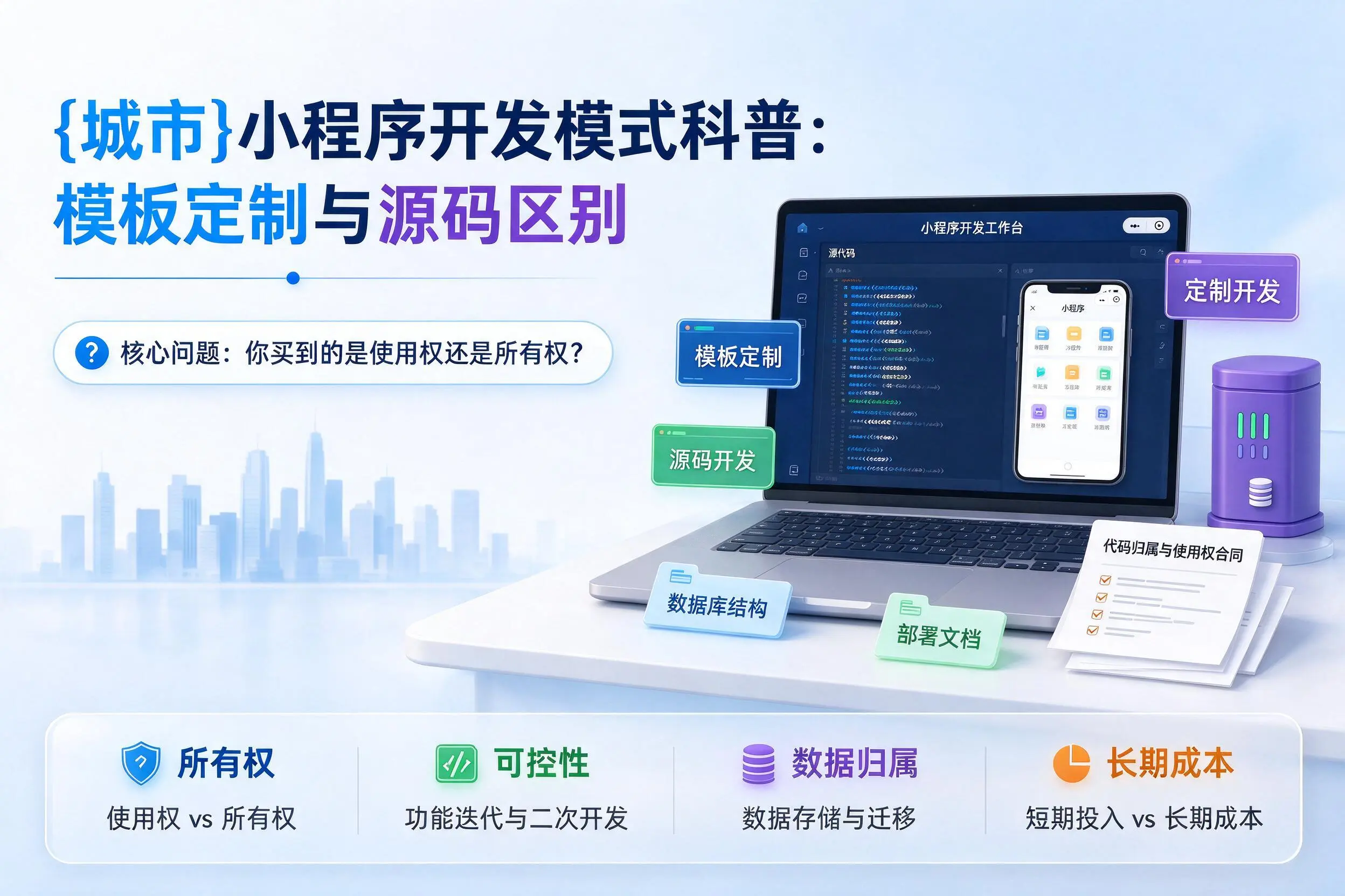 肇庆小程序开发模式科普:模板定制与源码区别