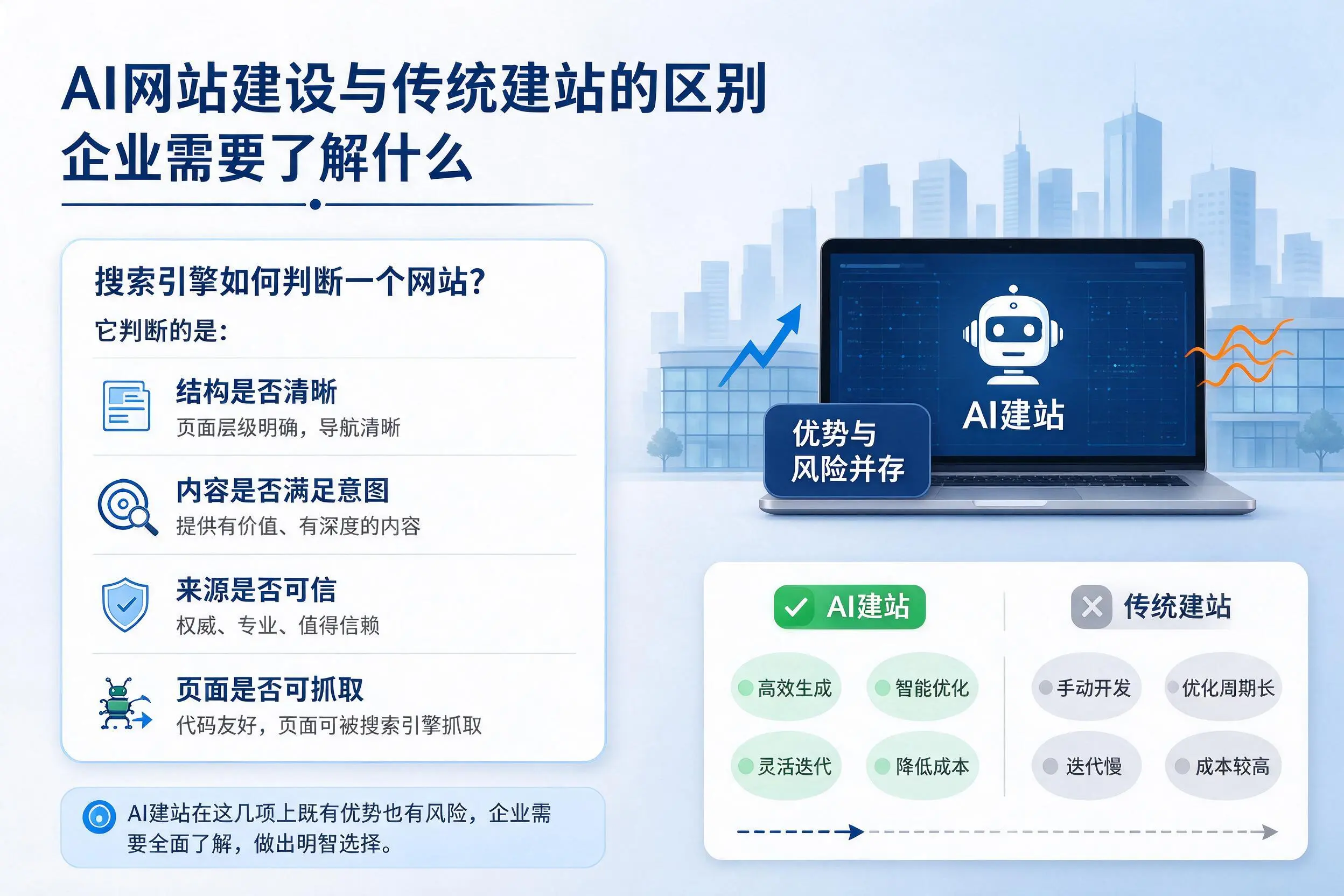 AI网站建设与传统建站的区别,肇庆企业需要了解什么