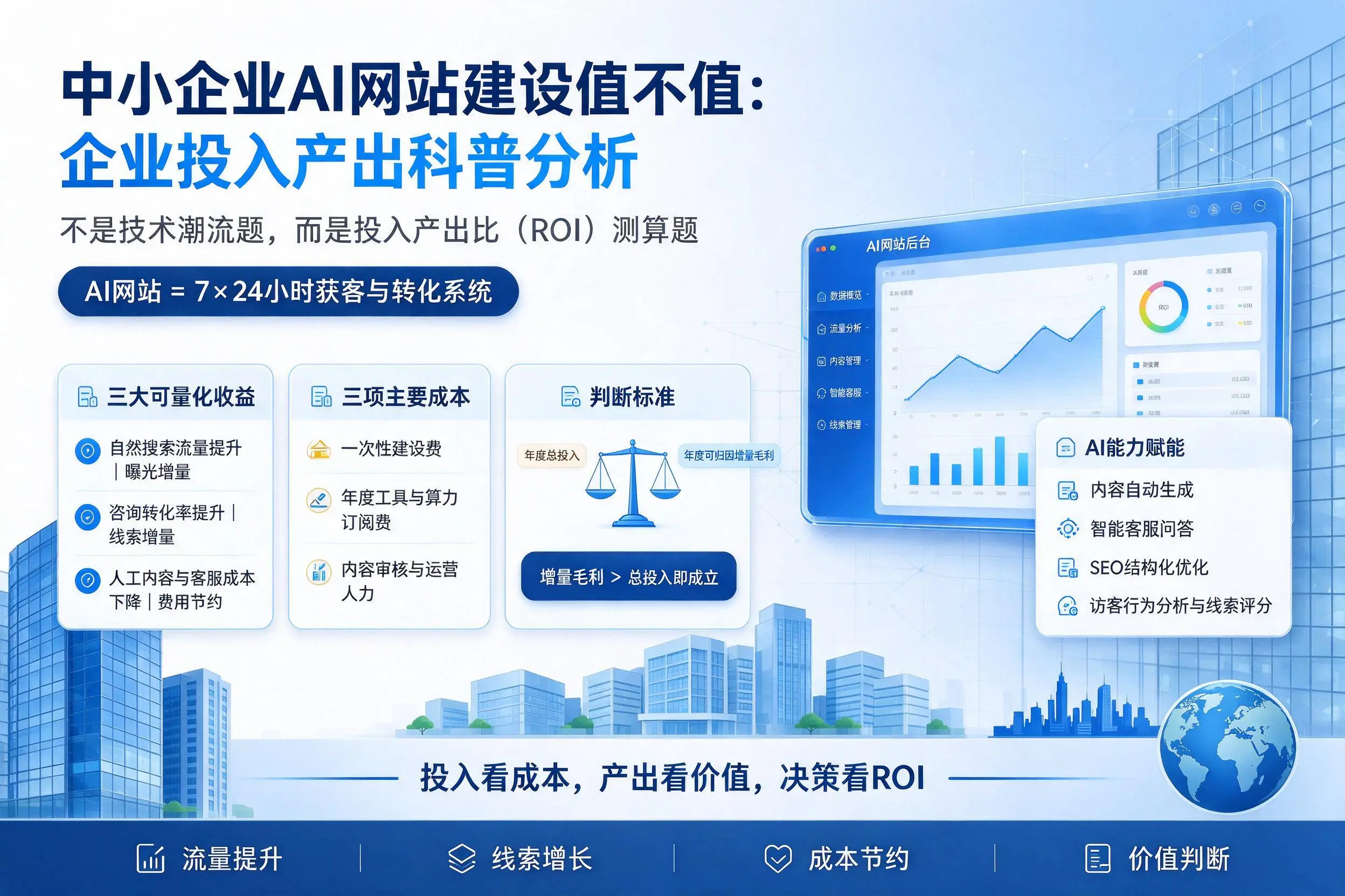中小企业AI网站建设值不值:肇庆企业投入产出科普分析