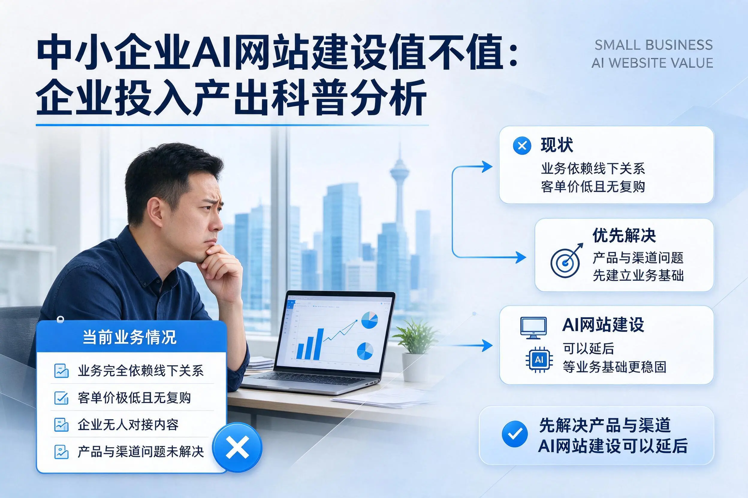 中小企业AI网站建设值不值:肇庆企业投入产出科普分析