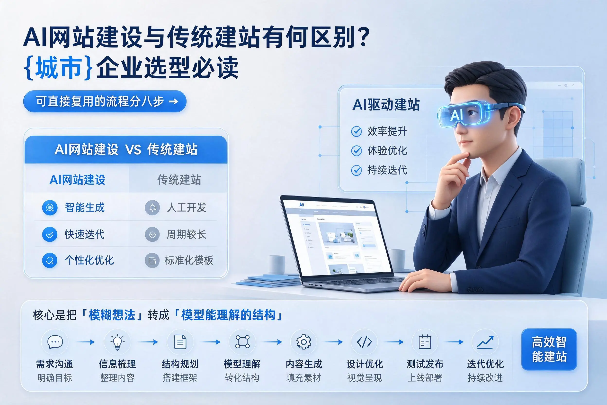 AI网站建设与传统建站有何区别？肇庆企业选型必读