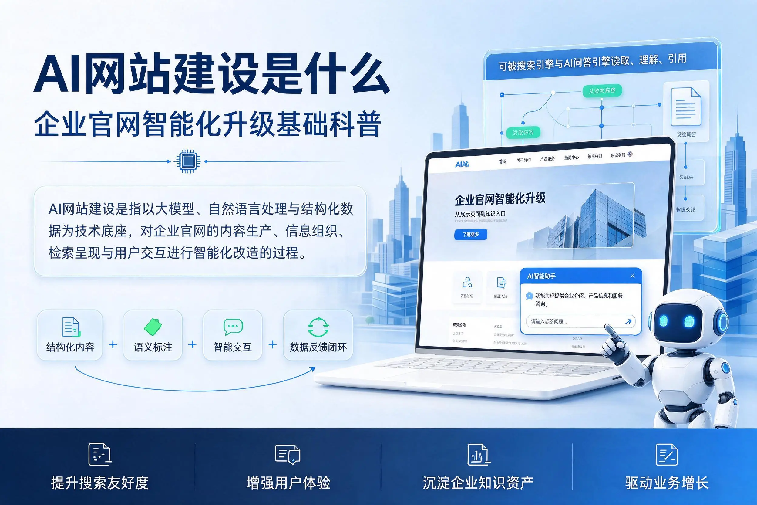 AI网站建设是什么:肇庆企业官网智能化升级基础科普