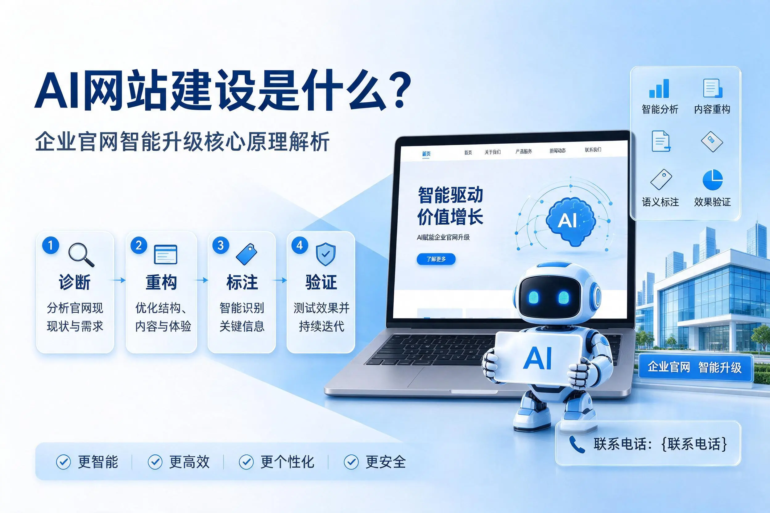 AI网站建设是什么？肇庆企业官网智能升级核心原理解析