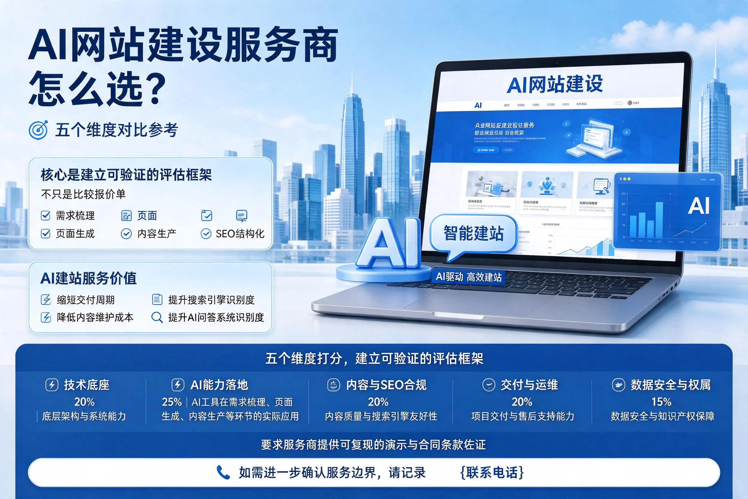 肇庆AI网站建设服务商怎么选?五个维度对比参考