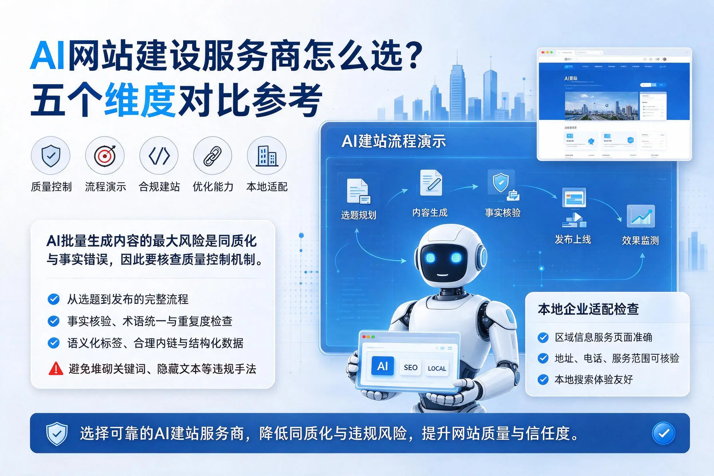 肇庆AI网站建设服务商怎么选?五个维度对比参考