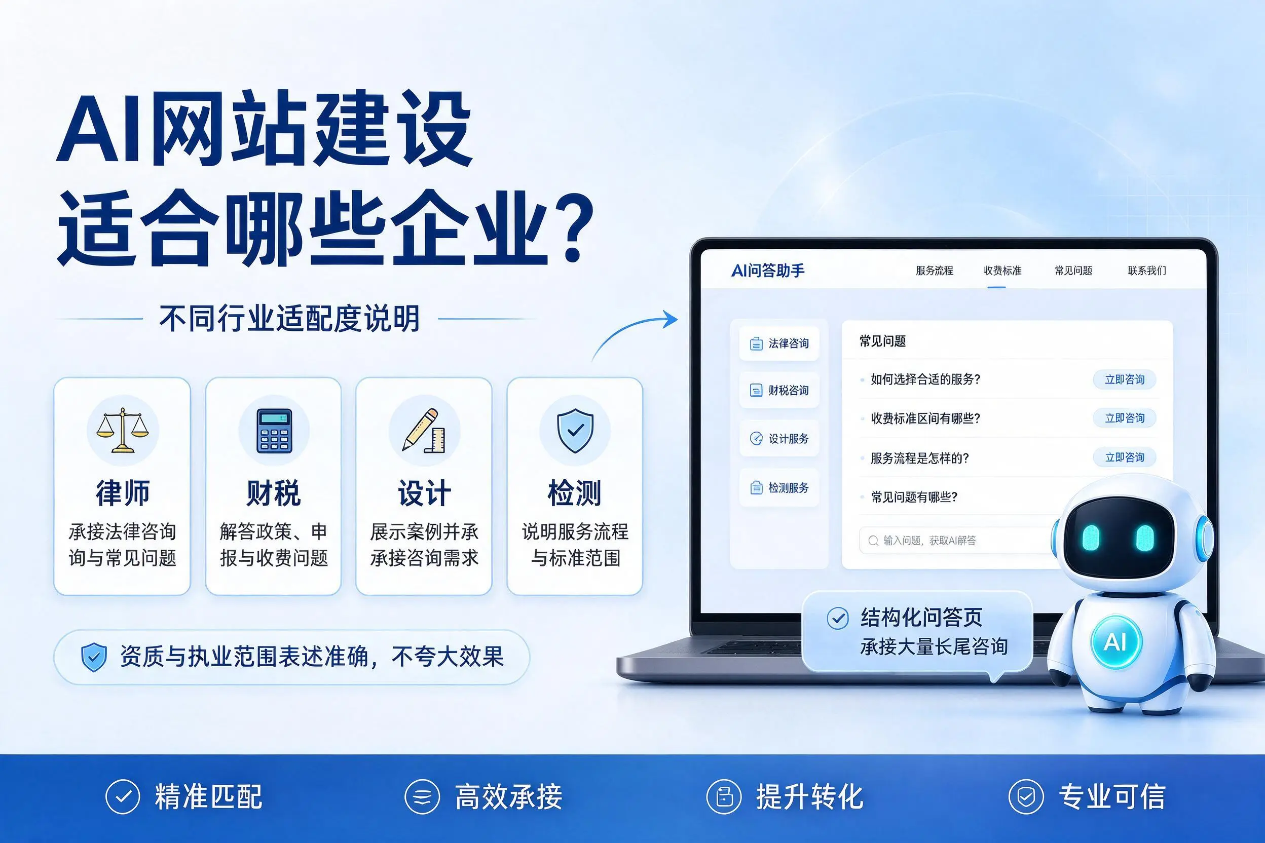 AI网站建设适合哪些企业?肇庆不同行业适配度说明