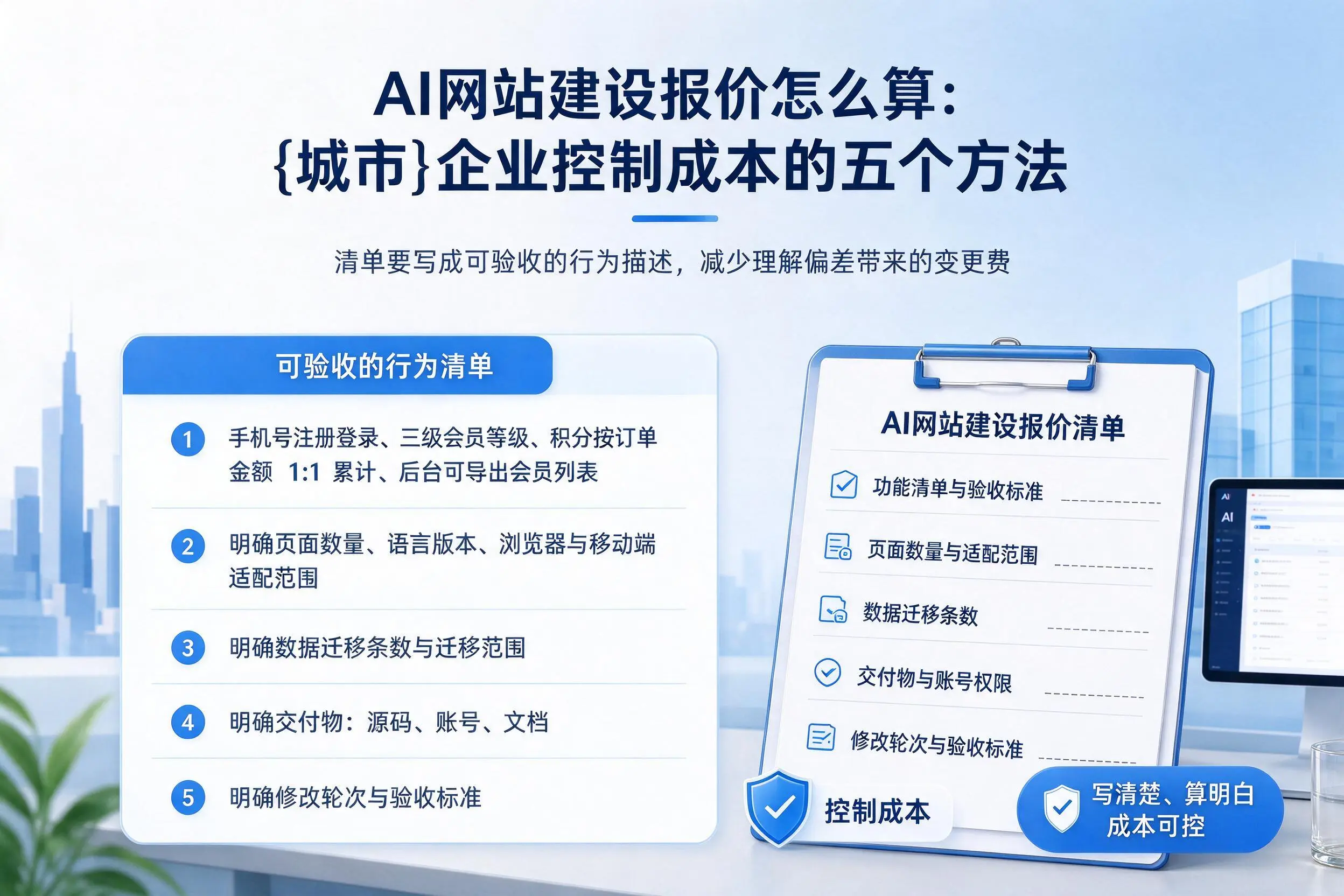 AI网站建设报价怎么算：肇庆企业控制成本的五个方法