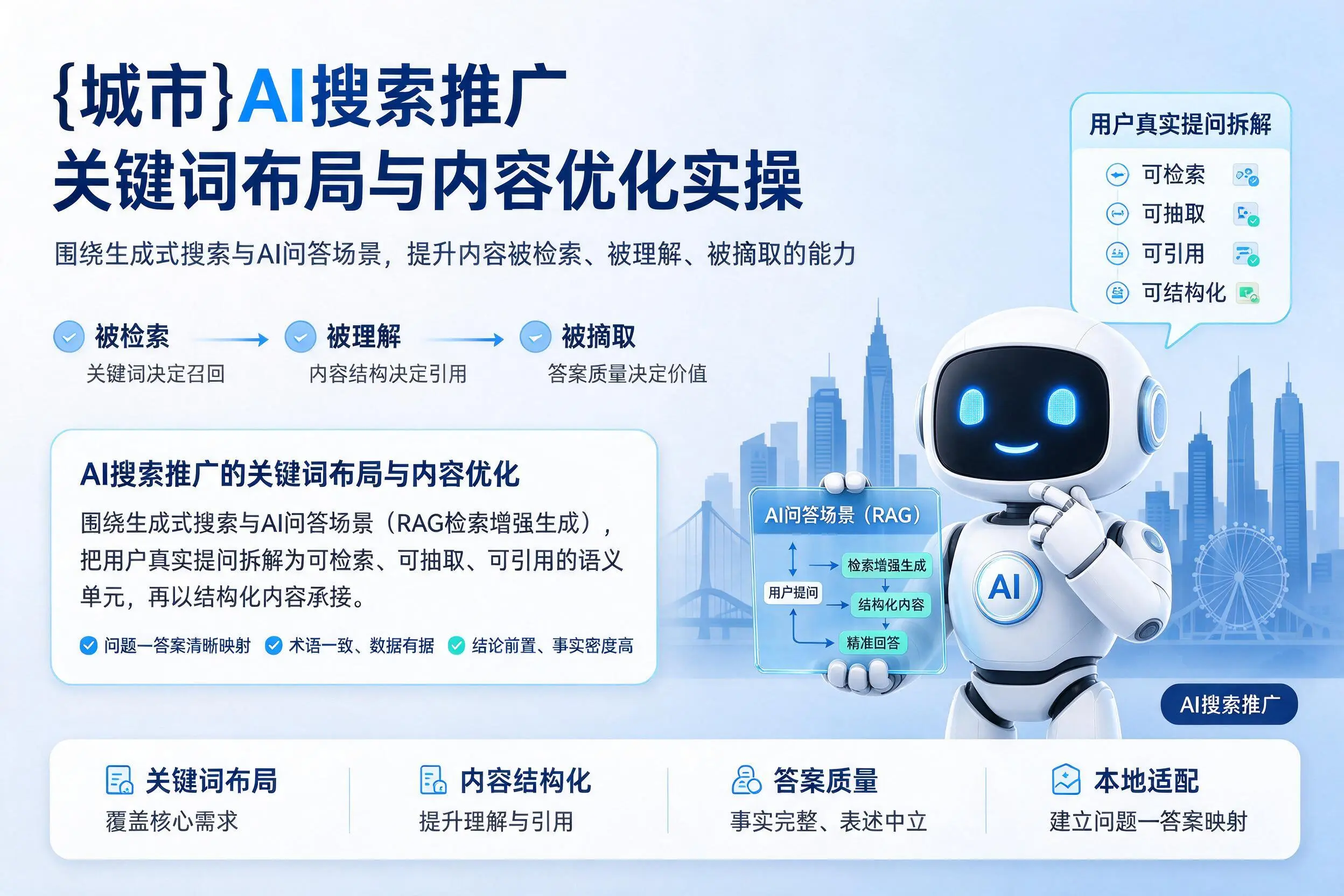 肇庆AI搜索推广关键词布局与内容优化实操